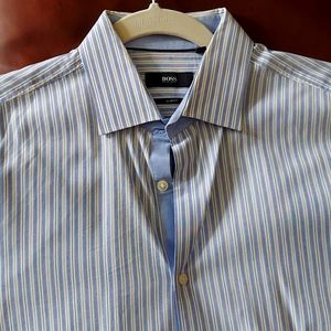 Hugo Boss Dress Shirt Size 16 with 33/32 sleevs